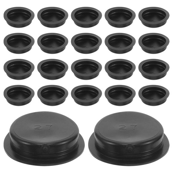 Miangastore 50 pcs Rubber Saving Pot Stoppers Small Piggy Bank Plugs Coin Bank Stopper Cover Round Plugs