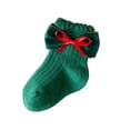 thumbnail image 2 of YUNAFFT Girls Christmas Socks Red Cartoon Print Festive Holiday Design Cute Princess Style Winter Accessories, 2 of 4