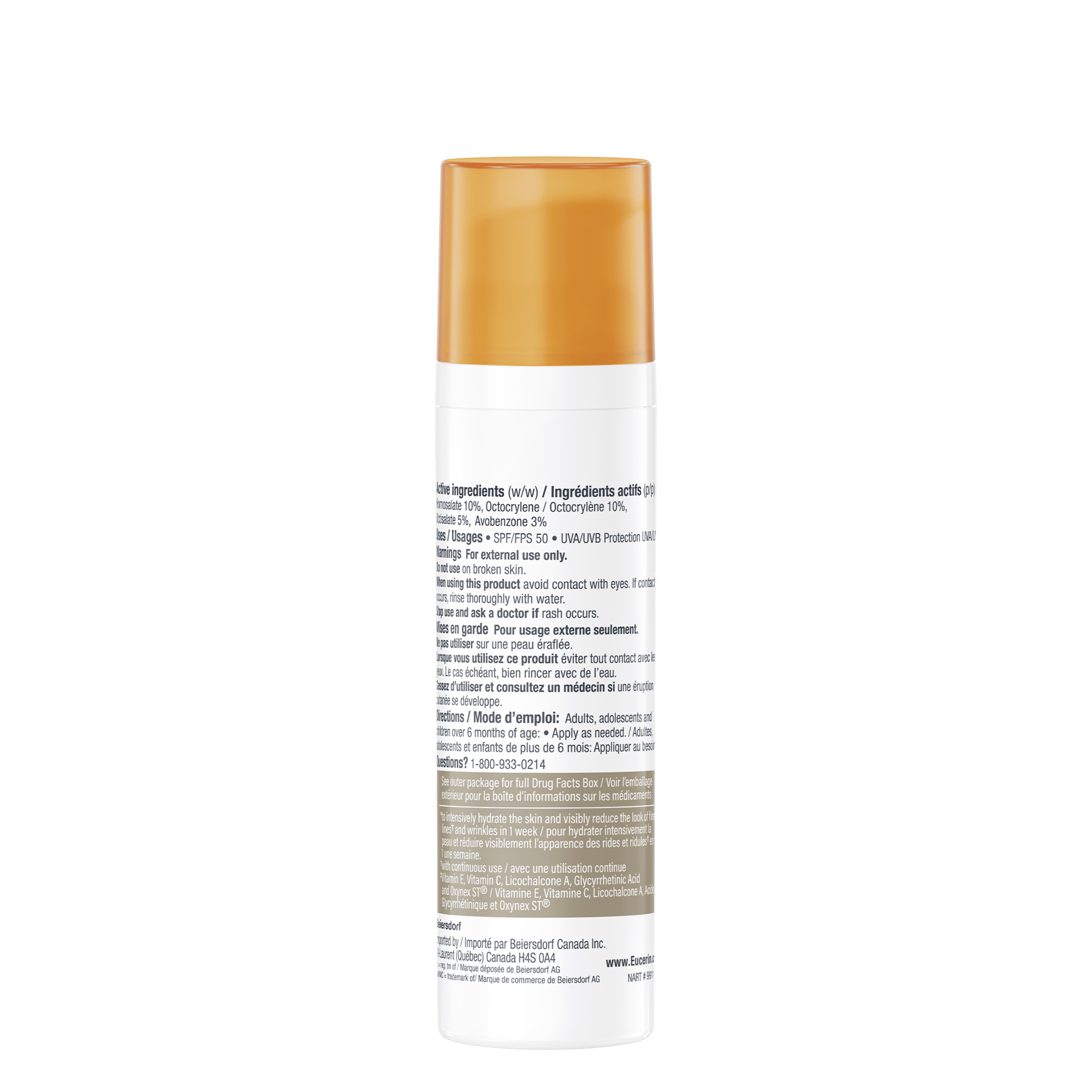 Eucerin Sun Age Defense teintée Crème solaire pour le visage SPF 50, 75 ml