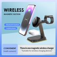 thumbnail image 4 of Chmadoxn Wireless Charger,Portable Charger Three In One Wireless Charger Fast Charging 15W Mobile Phone Vertical Wireless Charging Wireless charging, 4 of 8