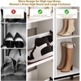 thumbnail image 4 of Yiwa Rattan Shoe Cabinet for Entryway, Hidden Wood Shoe Rack Storage with 3 Flip Drawers, Narrow Freestanding Shoe Organizer Cabinet for Hallway, Easy Assembly, 4 of 8