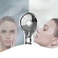 thumbnail image 4 of Binwennn High Pressure Shower Head 6 Settings Handheld Showerhead With ON/Off Full Shutoff Push Button And To Control Flow Angle Adjustable Water Saving Body Sprays 4 Types Of Of Adapters Light up, 4 of 5