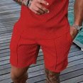 thumbnail image 1 of TopLLC Mens Shorts, Men pants Men's Cotton Elastic Drawstring Color Sports Pocket Shorts, 1 of 6