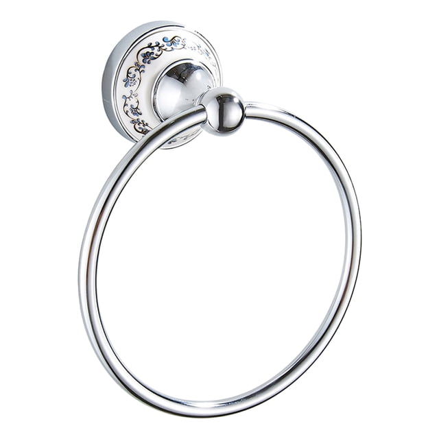 IUYYPU Stainless Steel Space Saving Towel Ring Kitchen Wall Mounted Round For Bathroom