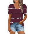 thumbnail image 1 of Birdeem Blouses pour Femmes Mode Décontractée Manches Courtes T-Shirt Ample Blouse Tops, 1 of 12