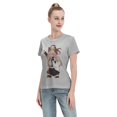thumbnail image 4 of T-Shirt Basique à Manches Courtes pour Femmes Demon Slayer : Koiju et Nidouzi, 4 of 6