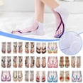 thumbnail image 4 of 3D Pattern Manicure Print Socks Flip Flop Funny Hidden Running Socks for Women, 4 of 9