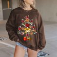 thumbnail image 1 of EGNMCR Chandail en Molleton de Noël Mode Femme Manches Longues Col Rond Imprimé de Noël Haut Ample Blouse Chandails en Molleton, 1 of 5
