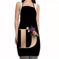 thumbnail image 1 of EGNMCR Apron Flower Letter Pattern Kitchen Fouling Apron Letter Print Series Apron Apron Apron, 1 of 2