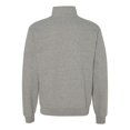 thumbnail image 3 of Nublend Cadet Collar Quarter-Zip Sweatshirt, 2XL, Oxford, 3 of 3