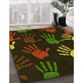 thumbnail image 3 of Ahgly Tapis Rectangulaire Lavable en Machine Intérieur Transitionnel Chêne Brun, 7 Pieds x 9 Pieds, 3 of 7