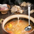thumbnail image 1 of 14" Stainless Steel Soup Ladle Ergonomic HeatResistant Serving Spoon for Kitchen, Dishwasher Safe, 1 of 8