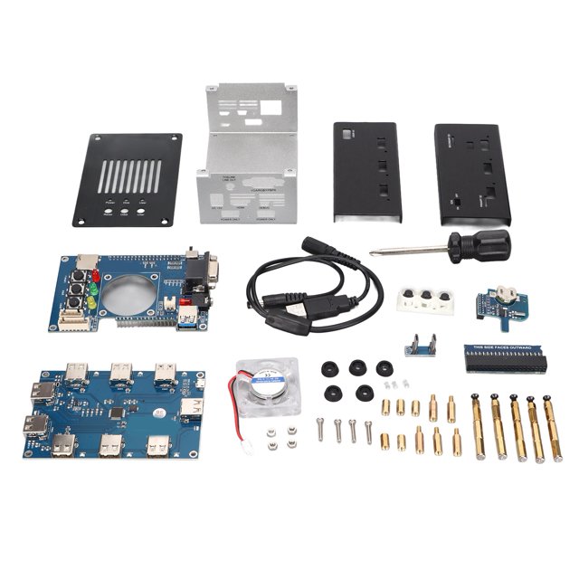 IO HUB RTC 32mb, HUB USB Premium Matériel DIY Métal Logement Kit IOBoard V6.1 Haute Durabilité 32mb SDRAM Conseil pour le Projet DIY pour Projet