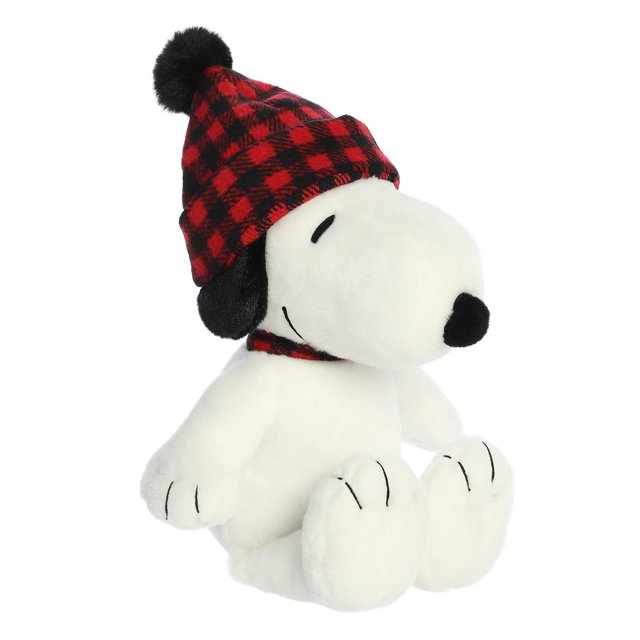 Aurora Peanuts Snoopy Winter Plaid 11"