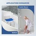 thumbnail image 2 of MaxKare Shower Chair with Removable Back and Padded, 8 Adjustable Height, 300LBS Max Weight, 2 of 9
