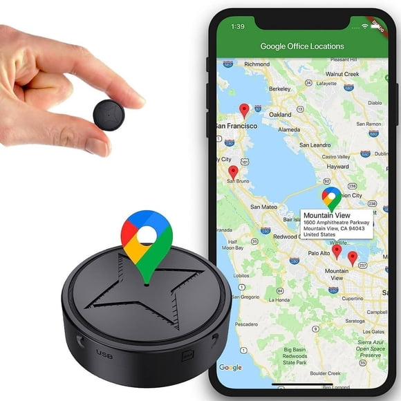 KEINXS GPS Tracker for Vehicles Strong Magnetic Car Vehicle Tracking Anti-Lost No Monthly Fee No Subscription Multi-Function GPS Mini Locator with Free App 2024 Upgraded