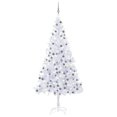thumbnail image 1 of vidaXL Artificial Pre-lit Christmas Tree with Ball Set L 240 cm White, 1 of 5