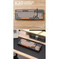 thumbnail image 3 of K3 Mechanical Keyboard 980 Games 100 Keys Hot-plug USB Wired Computer Keyboard with Backlight Shimmer Red Axis, 3 of 5