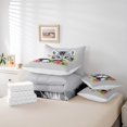 thumbnail image 5 of YST Girls Comforter Set King Size 7 Piece,Floral Cat Bedding Set With Sheet Set,Flower Butterfly Bed In A Bag With Throw Pillow Covers,Reversible Cute Animal Bed Set, 5 of 5