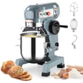 thumbnail image 1 of COZONY 10Qt Commercial Stand Mixer, 3 Adjustable Speeds, 600W Heavy Duty Electric Food Mixer with Timing Function, Stainless Steel Bowl, Security Shield, for Bakeries and Pizzerias, 1 of 9