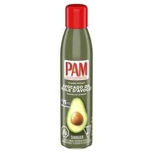 PAM® Non‑GMO Avocado Huile – Expeller-Pressé – Revêtement de sprays de cuisson nonick – 1 x 141 g