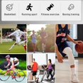 thumbnail image 2 of One Leg Compression Tights Full Length for Basketball Single Leg Long Pants Sports Base Layer Leggings Black L, 2 of 8
