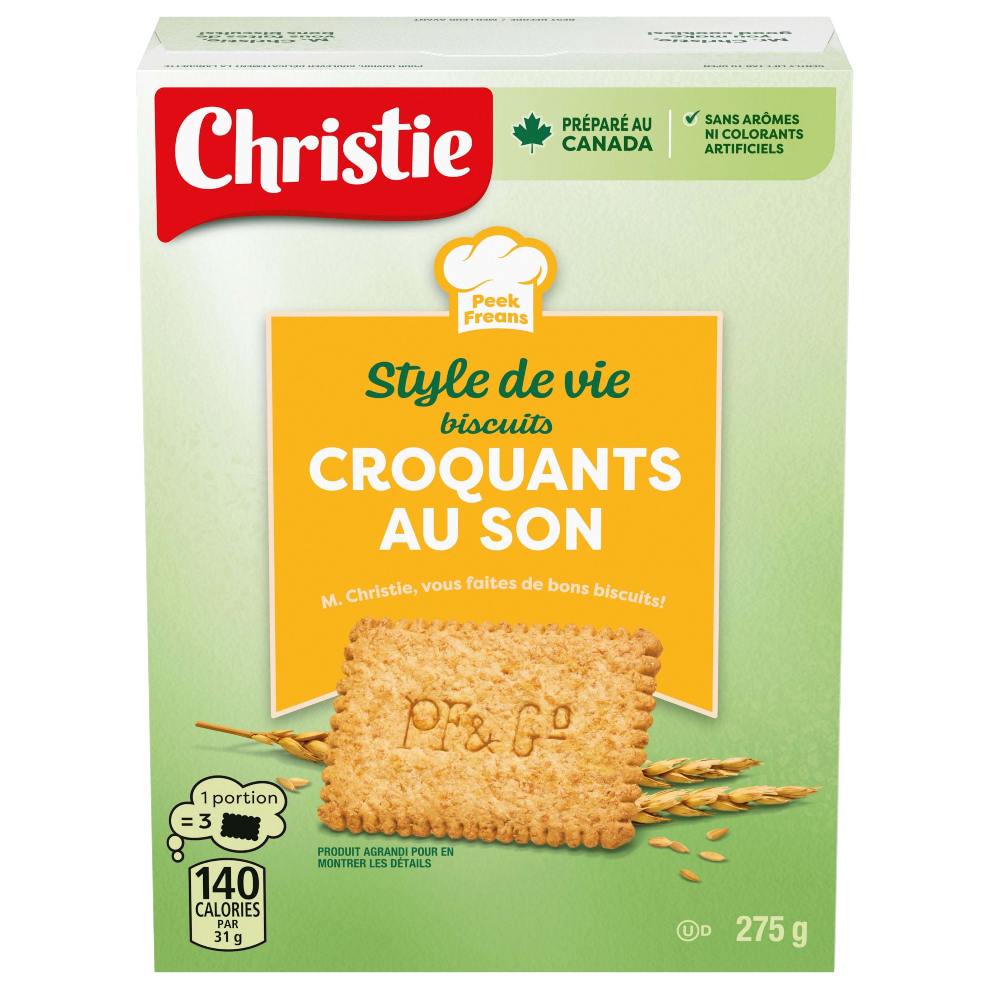 Biscuits Style de vie croquants au son de Peek Freans