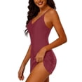 thumbnail image 4 of Women's One Piece Swimsuit, Tummy Control Bathing Suit with Removable Pads, Modest Coverage Athletic Swimwear for Beach, Pool, Vacation, 4 of 4