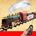 thumbnail image 4 of Ensemble de Train pour Arbre de Noël Train Électrique Rechargeable pour Garçons Filles avec Télécommande Lumières à Vapeur Son Cadeaux de Noël Voies Ferrées Jouets, 4 of 5
