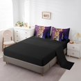 thumbnail image 3 of YST Cute Cat Bedding Comforter Set, 7-Piece, Animal Themed, Purple Galaxy, Full, 3 of 4