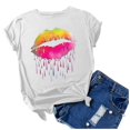 thumbnail image 3 of Birdeem Womens Fashion Printed Round Neck Short Sleeve T-Shirt Blouse Loose Tops, 3 of 12