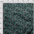 thumbnail image 3 of oneOone Viscose Chiffon Teal Green Fabric Tropical Sewing Craft Projects Fabric Prints By Yard 42 Inch Wide, 3 of 4