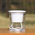 thumbnail image 2 of Pot de Fleurs Transparent Auto-Arrosant en Résine PP pour Plante, Jardinière, Déco Maison et Jardin, 2 of 9