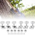thumbnail image 4 of 6pcs Guitare Tuning Chevilles 3R 3L Semi-Fermé Tuners de Corde Machine Tête Pièces Professionnelles, 4 of 14