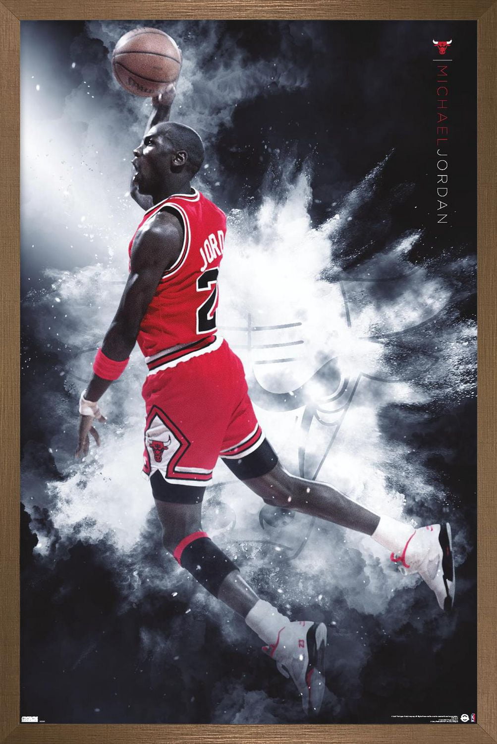 Michael Jordan - Burst Wall Poster