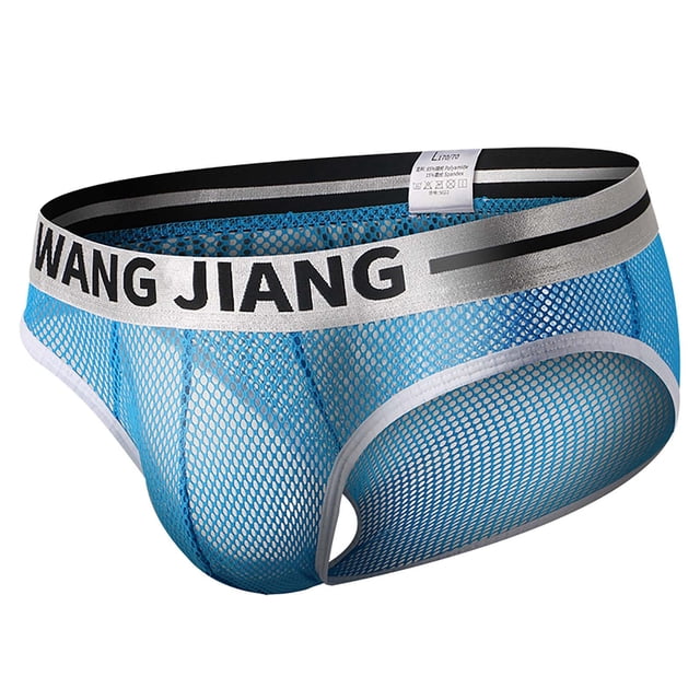 Fridja Men's Charming Solid Color Low Waist Briefs Underpants Moisture Wicking