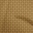 thumbnail image 1 of oneOone Silk Tabby Brown Fabric Geometric Sewing Material Print Fabric By The Yard 42 Inch Wide, 1 of 4