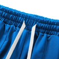 thumbnail image 4 of Men's Sports Shorts Multiple Pockets Running Training Basketball Shorts(Blue,2XL), 4 of 8
