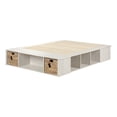 thumbnail image 2 of South Shore Versa Full Storage Platform Bed with Wicker Baskets, in Winter Oak, 2 of 16