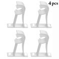thumbnail image 2 of Coofit Curtain Rod Holder Double 4PCS Heavy Duty Curtain Rod Brackets Curtain Rod Hook, 2 of 8