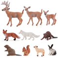 thumbnail image 4 of 10PCS Forest Animal Figures Simulation Miniature Wild Animal Figures Set Waterproof Forest Animal Learning Toys For Children, 4 of 8