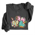 thumbnail image 1 of EGNMCR Easter T-Shirt Imprimé T-Shirts Graphiques pour Femmes Chemises pour Femmes T-Shirt à Col Rond pour Femmes Easter Imprimé Haut à Manches Longues Chandails T-Shirts pour Femmes, 1 of 5