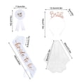 thumbnail image 4 of Bachelorette Party 4-Piece Set for Bride with Headband, Sash, Veil & Badge, 4 of 7
