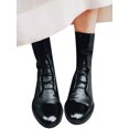 thumbnail image 3 of Julyccc Womens Flat Lace Up Combat Ankle Boots, 3 of 3