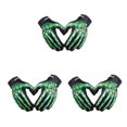 thumbnail image 3 of Baohd Lightweight And Shockproof Skeleton Riding Gloves For Autumn Winter Breathable And Comfortable Nylon Multifunctional green XS（kid） 3Set, 3 of 6