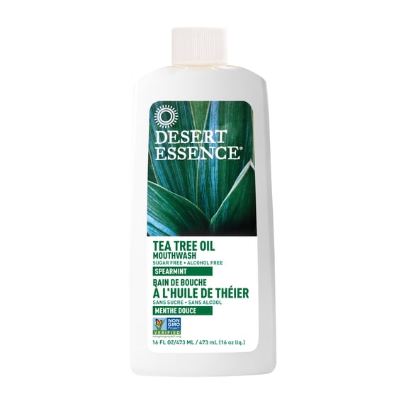 Desert Essence - Tea Tree Oil Sugar Free & Alcohol Free Mouthwash with Spearmint