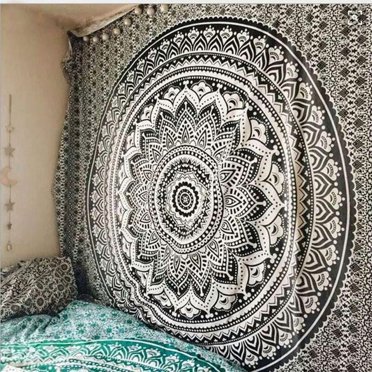Large Mandala Tapestry, Indian Hippie Wall Hanging, Bohemian Twin Wall Hanging, Bedspread Beach Coverlet Throw Decor Art