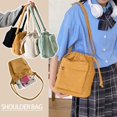 thumbnail image 4 of Summer New Medium-sized Car Stitching Drawstring Shoulder Bag, 4 of 8