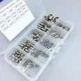thumbnail image 2 of MasteelfCA 200pcs Stainless Steel Hex Allen Head Socket Set Screw Assortment Kit Socket Set Screw with Internal Hex Drive (Silver), 2 of 8