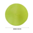 thumbnail image 2 of Djiypn Braided Round Placemats Set of 8, Woven Washable Non-Slip Table Mats for Kitchen Dining, 15 Inch, Heat Resistant - Natural Fabric Indoor Outdoor Place Mats(Fruit Green), 2 of 8